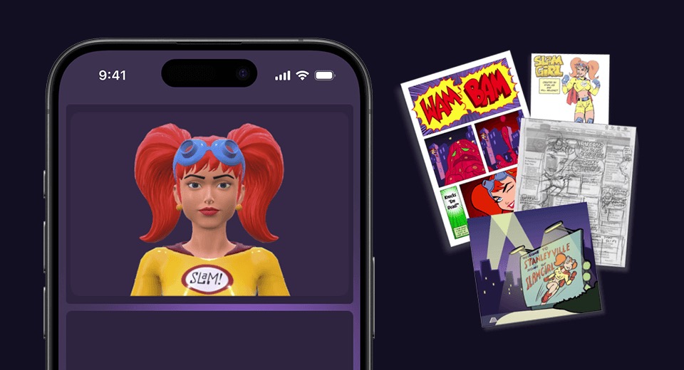 Slam Girl product screens